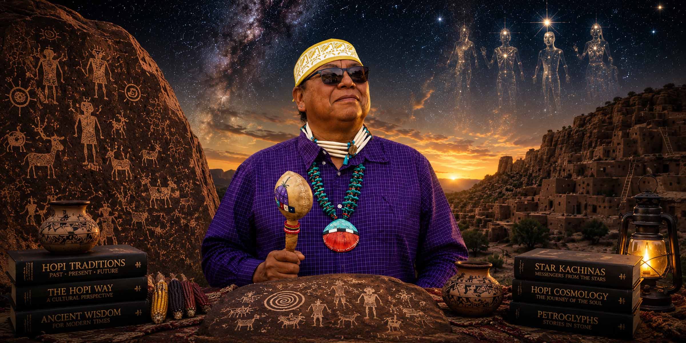 Bertram Walker Tsavadawa, Hopi elder and rock-art interpreter, Mysterious X 2026 speaker