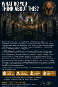 Eastern State Penitentiary dispatch card, the abandoned Philadelphia prison said to be haunted
